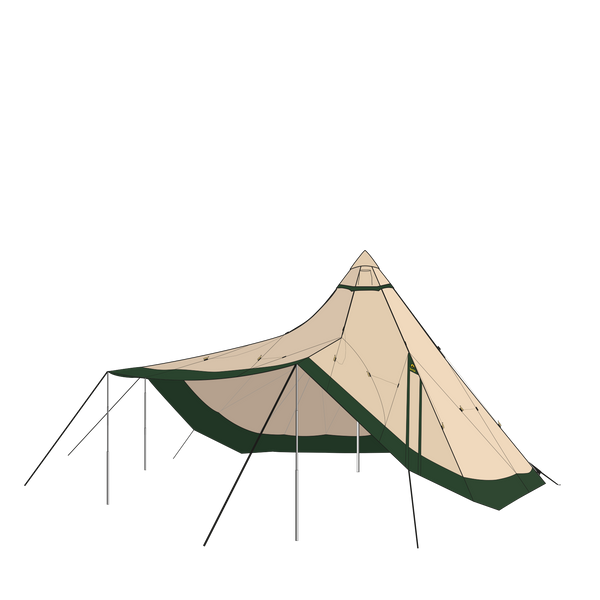 Zirkonflex canvas Adventure camping tent cotton polyester from Tentipi