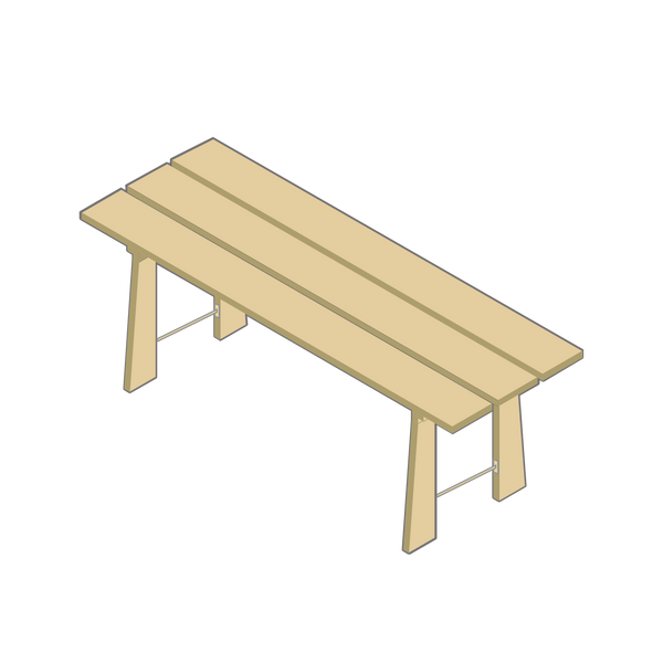 Foldable table made in Sweden with a sturdy construction and timeless design. Ideal for Event Nordic tipis and other social environments.