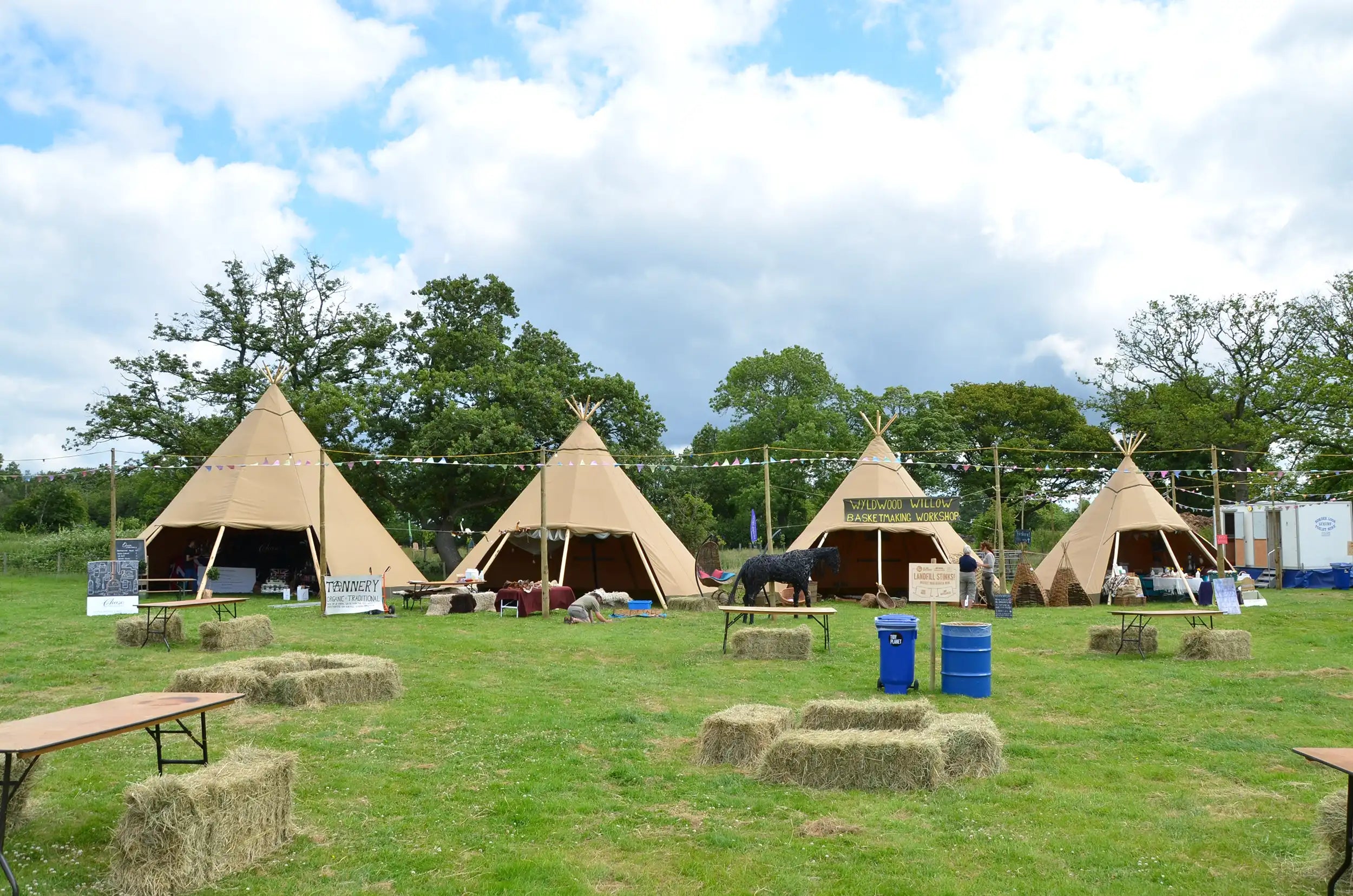 Canvas event tents range of Cirrus from Tentipi