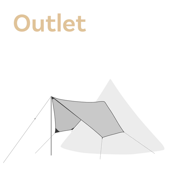 Illustration tarp canopy 5/7 polycotton canvas for Tentipi adventure Nordic tipi tents