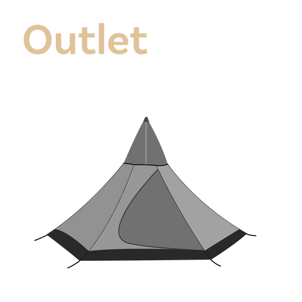 Illustration inner tent for Tentipi Nordic tipi tents size 2