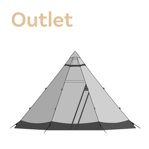 Illustration Safir 9 cp Tentipi Nordic tipi canvas tent size 9 person