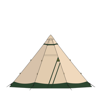 Zirkon 9 cp Adventure camping cotton polyester canvas tent Nordic tipi from Tentipi