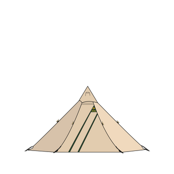 Olivin 2 cp Adventure camping cotton polyester canvas tent Nordic tipi from Tentipi