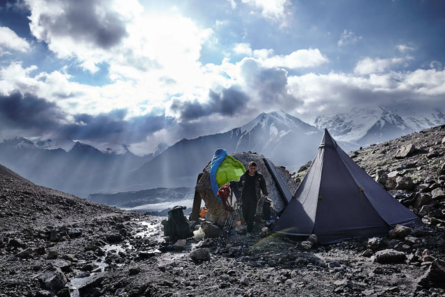 Base camp Peak Lenin lightweight tent