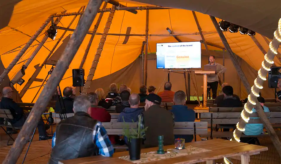 Stora tält för konferens hyr eller köp hos Tentipi