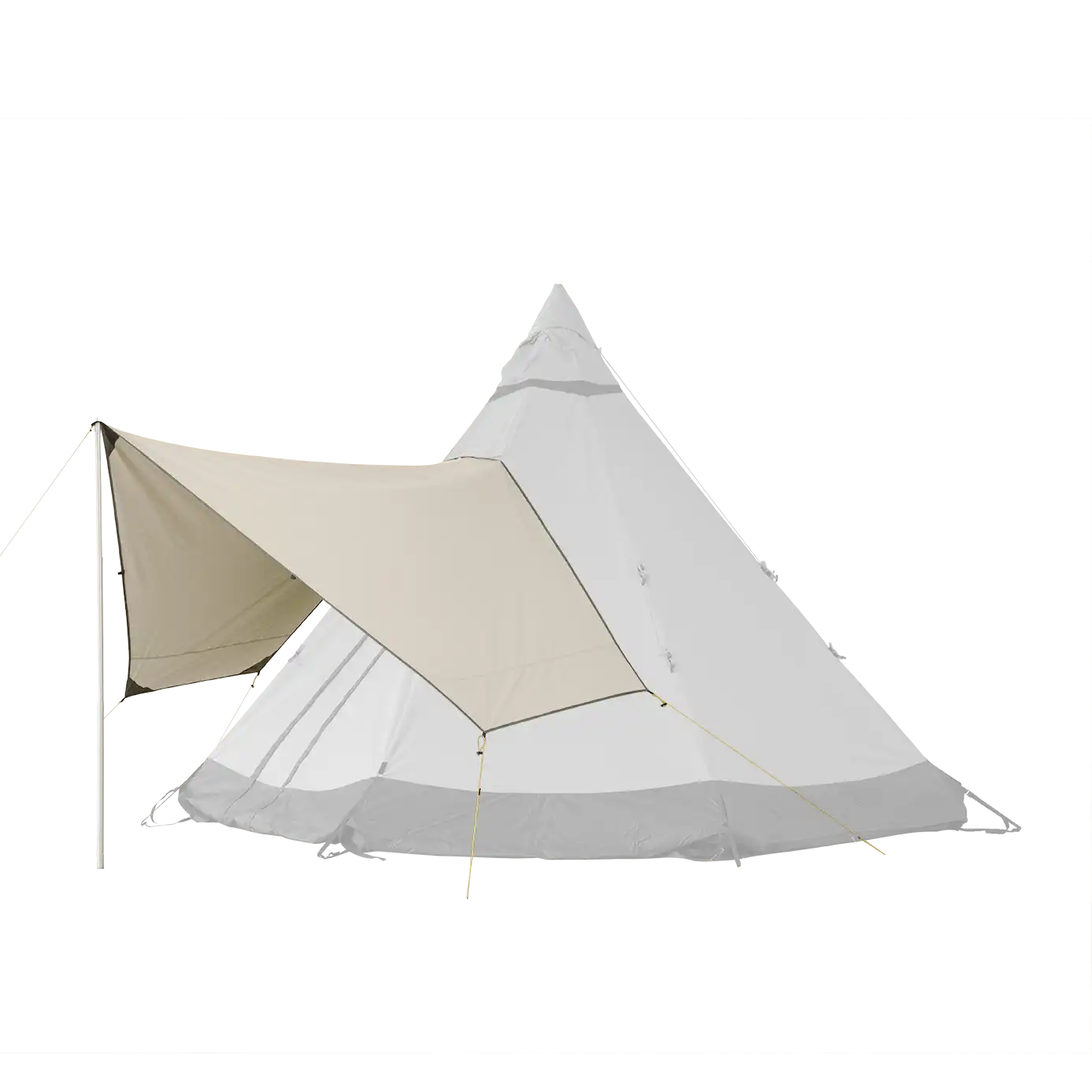 Tentipi canopy tarp for tipi tents eco cotton
