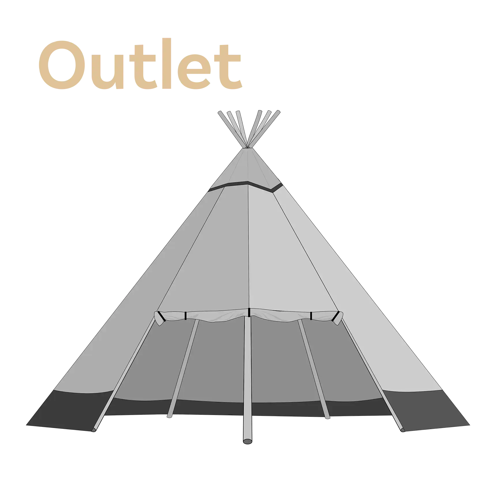 Illustration Cirrus 40 Base canvas event tent