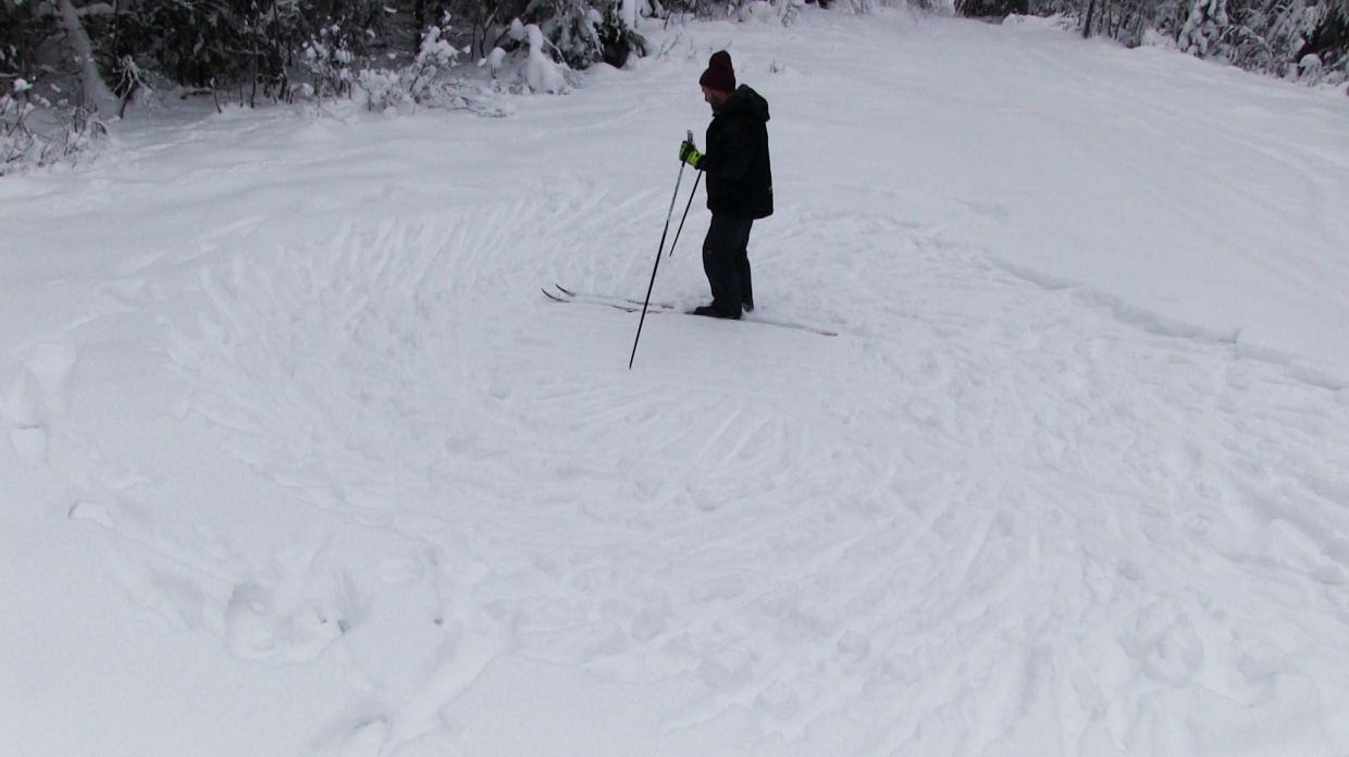 plattar med skidor