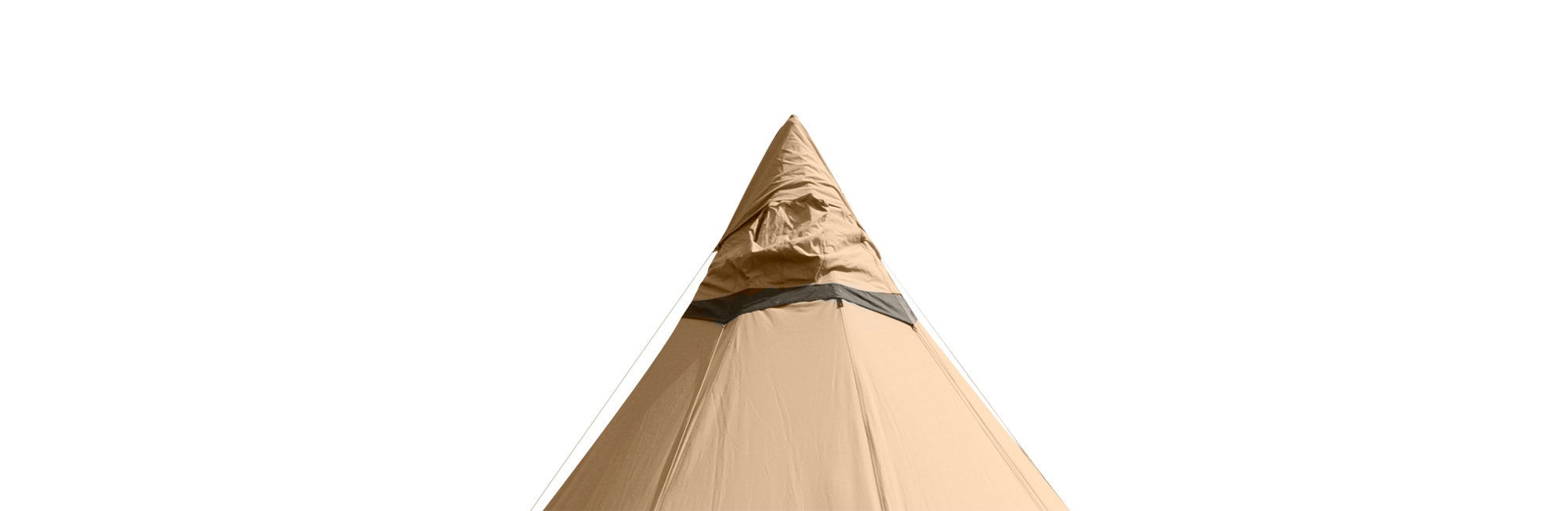 How to use the double ventilator cap on a Nordic tipi