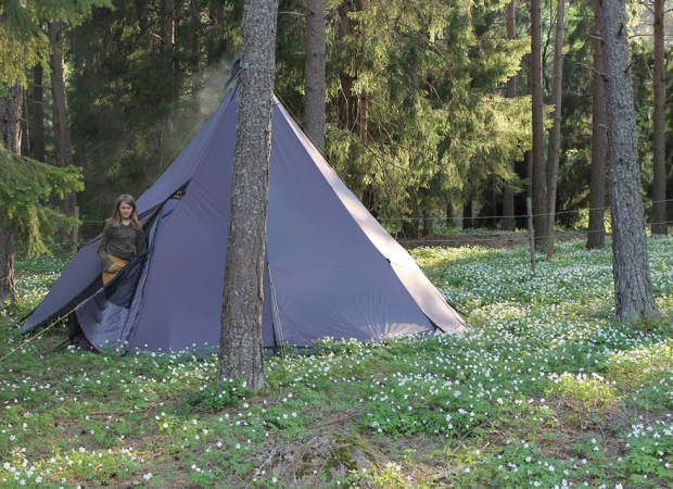 Peter by the tent