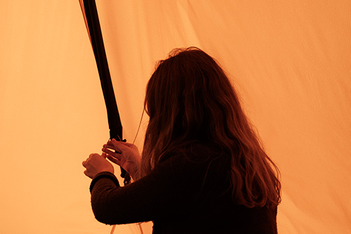 regulating tube attached to the tent wall 500pix